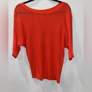 Express Vibrant Coral Knit top